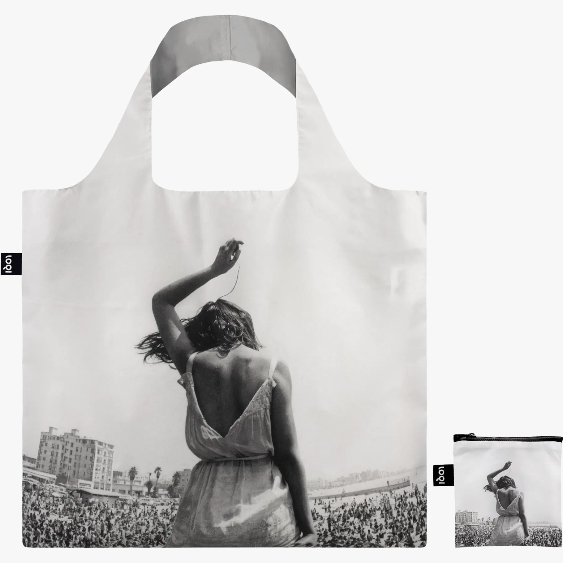 LOQI DENNIS STOCK – Recycelte Tasche „Venice Beach Rock Festival“ Fashion
