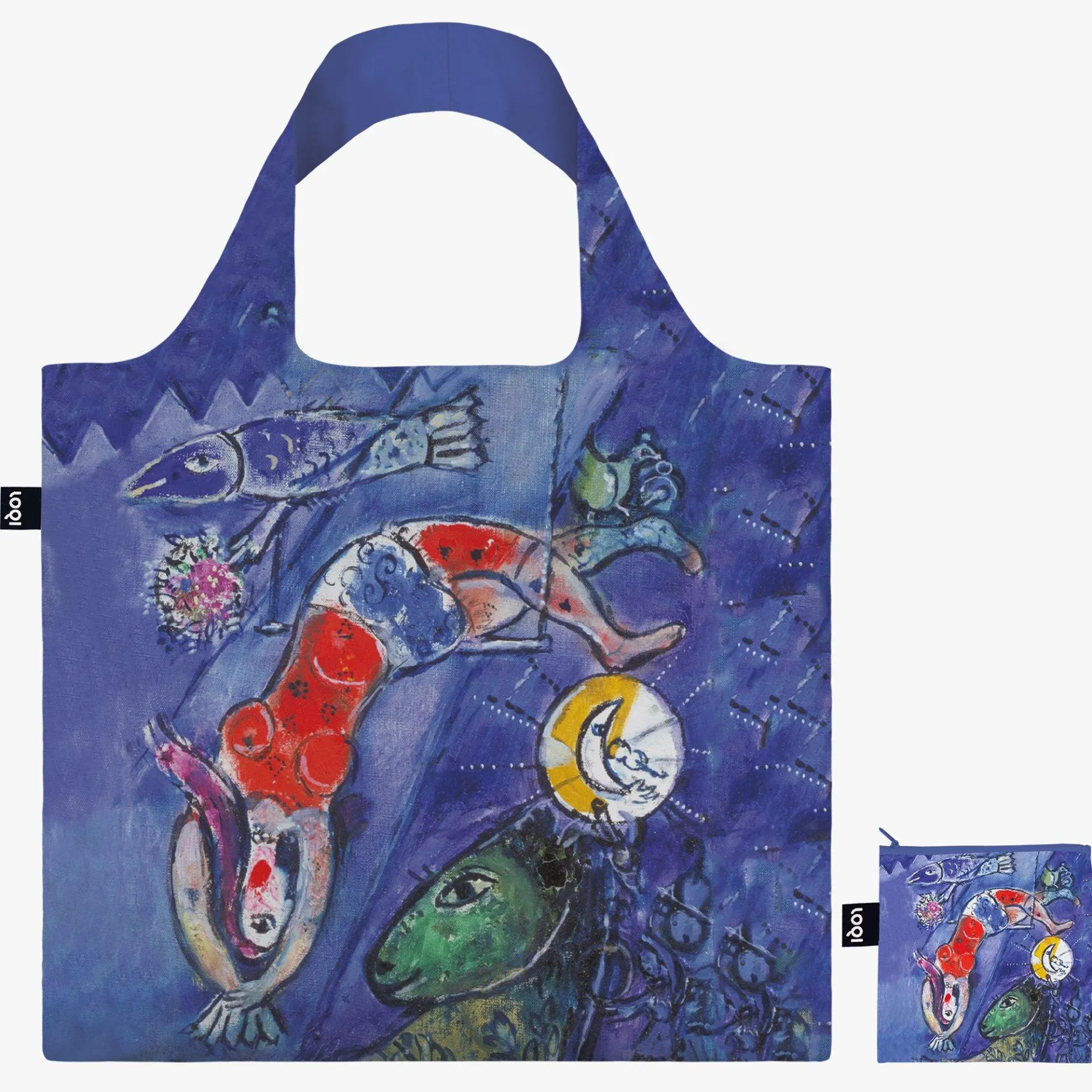 LOQI MARC CHAGALL Die blaue Zirkus-Recyclingtasche Store