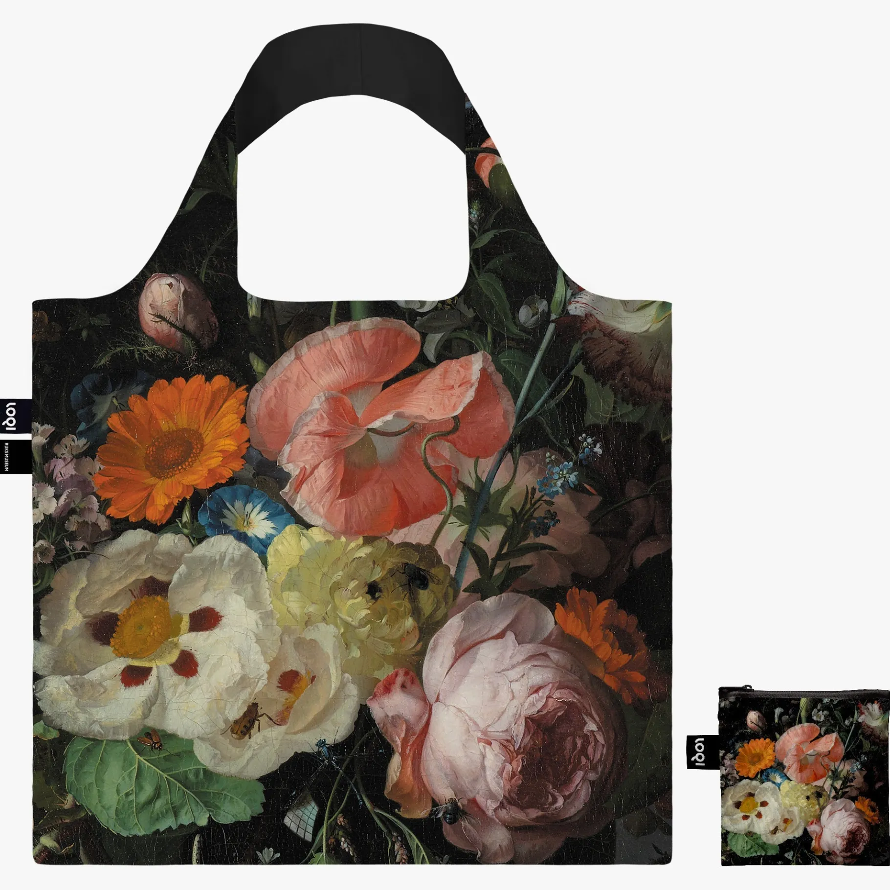 LOQI RACHEL RUYSCH Stillleben mit Blumen Recyclingtasche Store