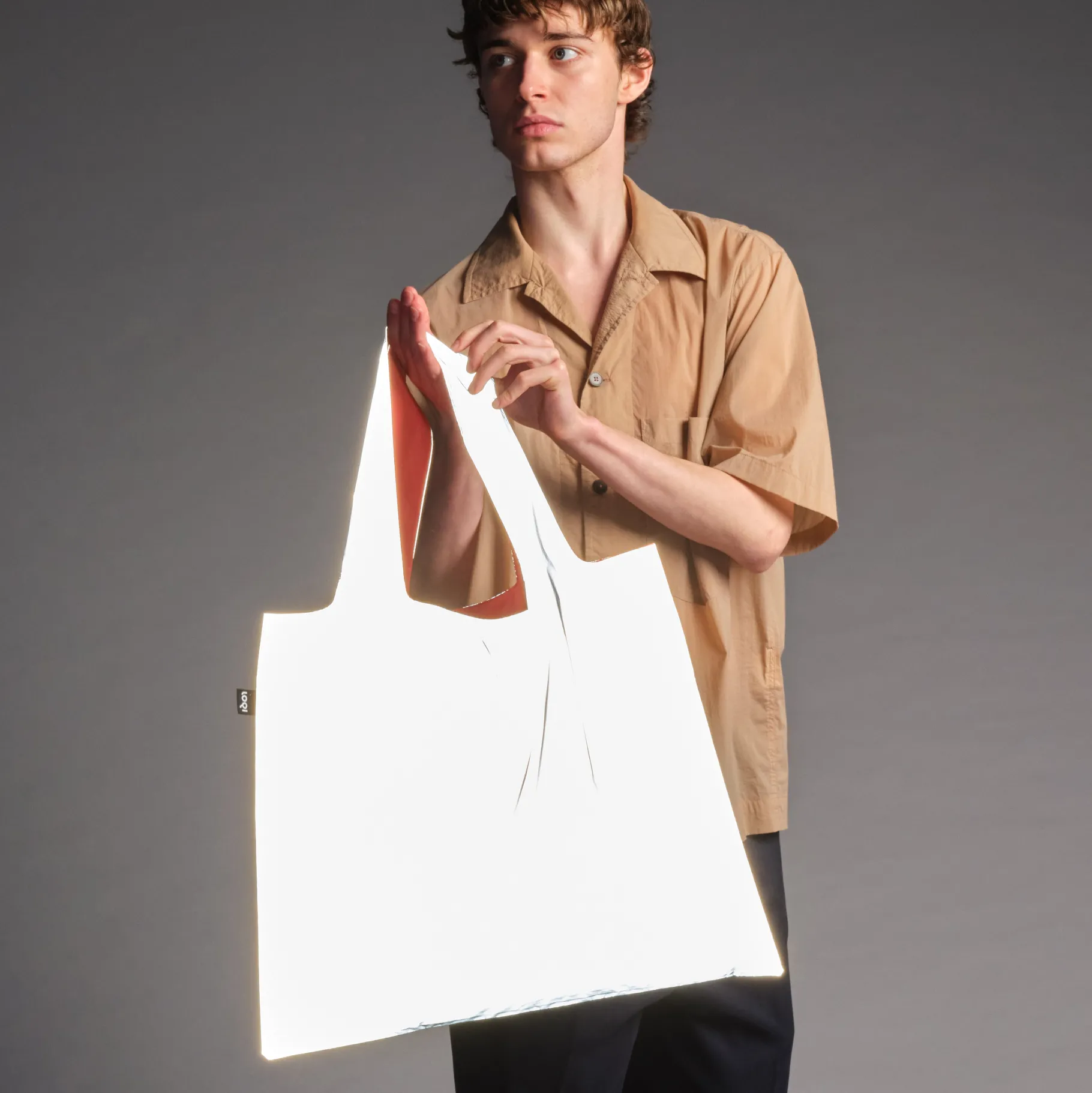 LOQI REFLEKTIERENDE Neon-Dunkelorange Tasche Outlet