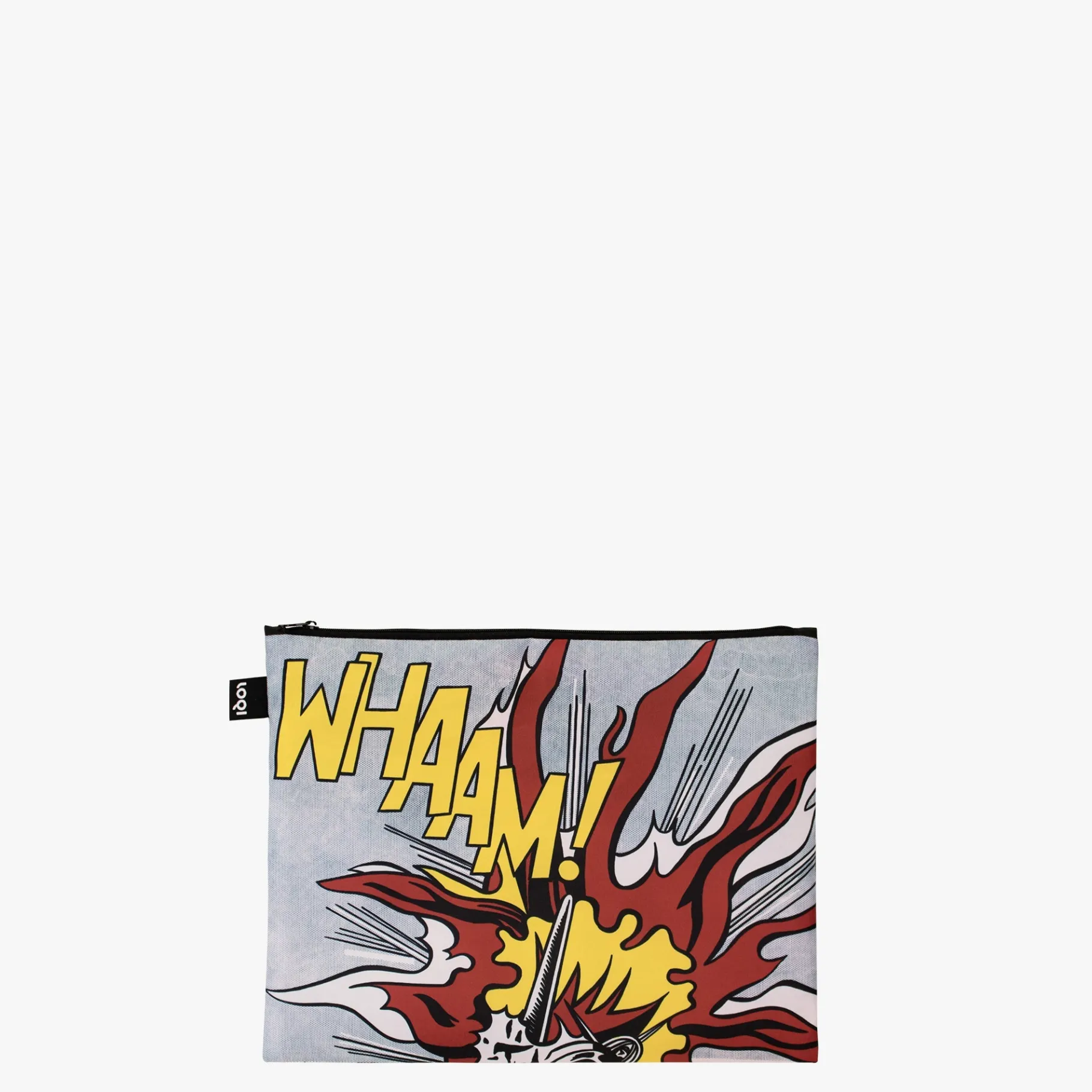 roy_lichtenstein_whaam_recycelte_reiverschlusstaschen_2.webp LOQI ROY LICHTENSTEIN Whaam! Recycelte Reißverschlusstaschen Clearance